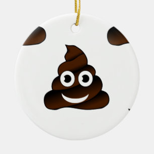 Adorno De Cerámica emoji de poop divertida