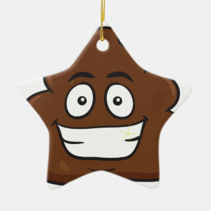 Adorno De Cerámica emoji de poop divertida