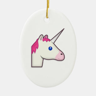 Adorno De Cerámica emoji de unicornio