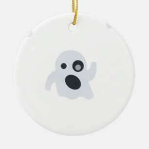 Adorno De Cerámica emoji fantasma
