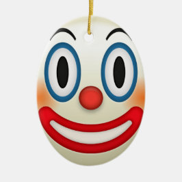 Adorno De Cerámica Emoji loca del payaso