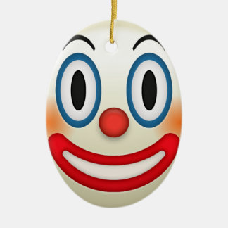 Adorno De Cerámica Emoji loca del payaso