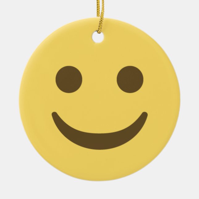Adorno De Cerámica Emoji sonriente (Frente)