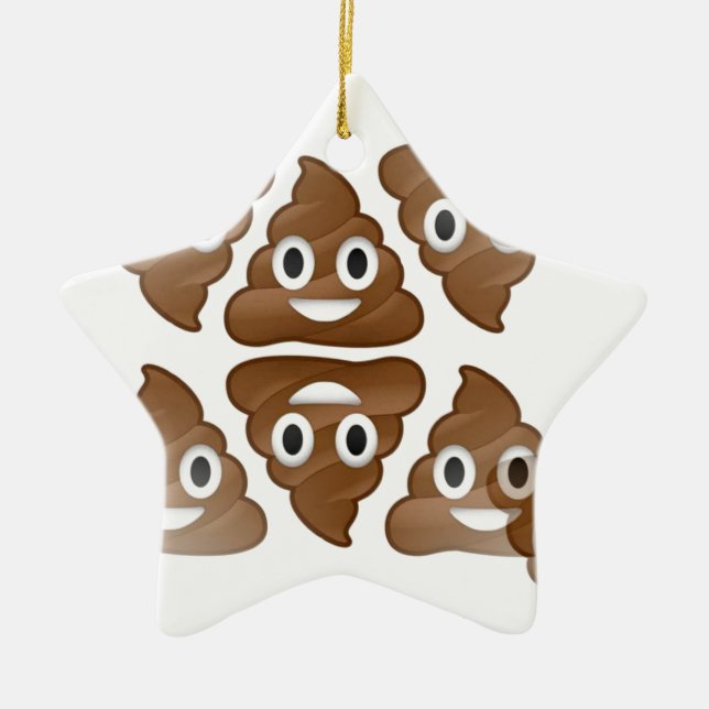Adorno De Cerámica emojis de poop (Frente)