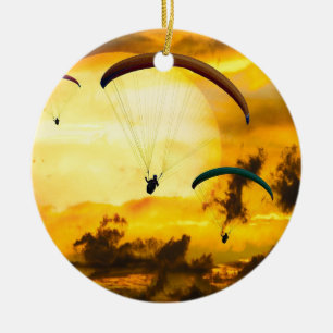 Adorno De Cerámica Emotions Adventure Fly Parachute