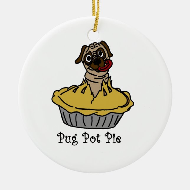 Adorno De Cerámica Empanada caliente del barro amasado (Frente)