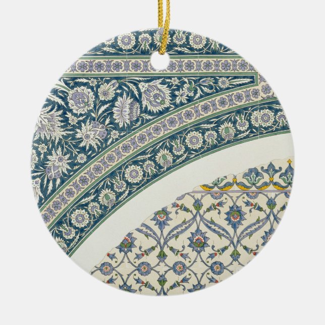 Adorno De Cerámica Emparede las tejas de la sibila D'Abd-EL-Rahman (Frente)