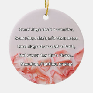 Adorno De Cerámica Empath Strength Positive Cita Animation