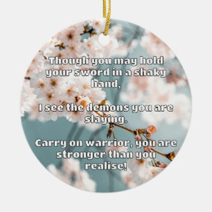 Adorno De Cerámica Empath Warrior Positive Citation Animation