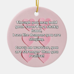 Adorno De Cerámica Empath Warrior Positive Citation Animation