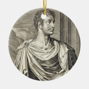 Adorno De Cerámica Emperador de D. Octavius Augustus (ANUNCIO 63 A.C.