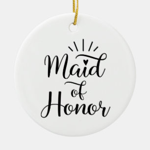 Adorno De Cerámica Empleada De Honor
