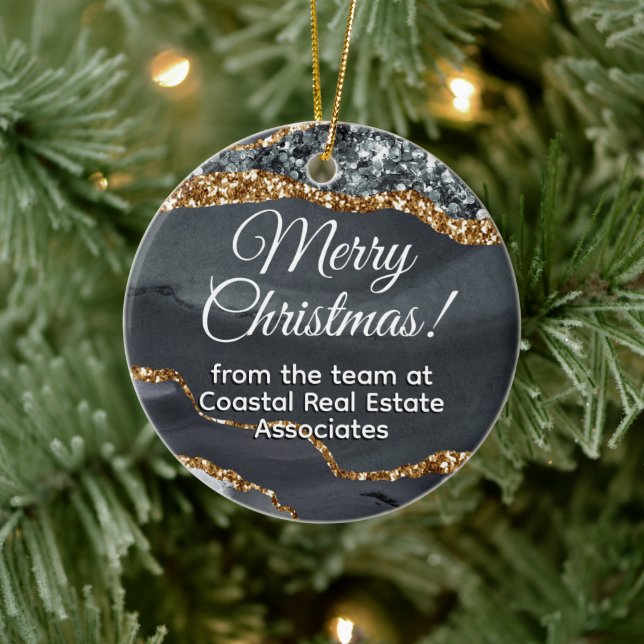 Adorno De Cerámica Empresa de negocios Empresa de Oro Negro Promoción (Árbol)