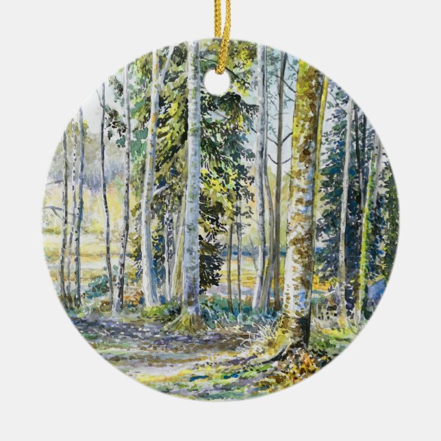 Adorno De Cerámica ‘En el Borde del Invierno...' - (Frente)