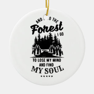 Adorno De Cerámica En el bosque voy