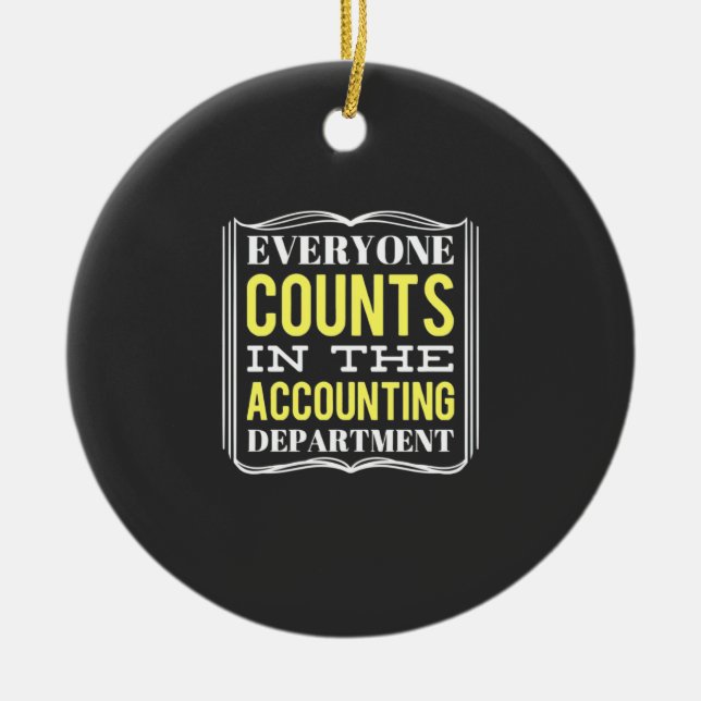 Adorno De Cerámica En el Departamento de Contabilidad (Frente)