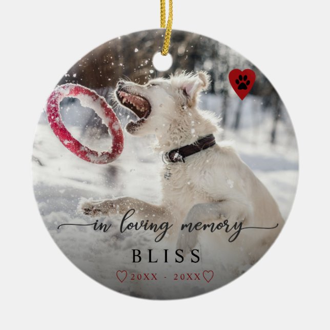 Adorno De Cerámica En el Monograma de impresión de imágenes de Mascot (Frente)