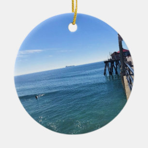 Adorno De Cerámica En el muelle, Huntington Beach, California
