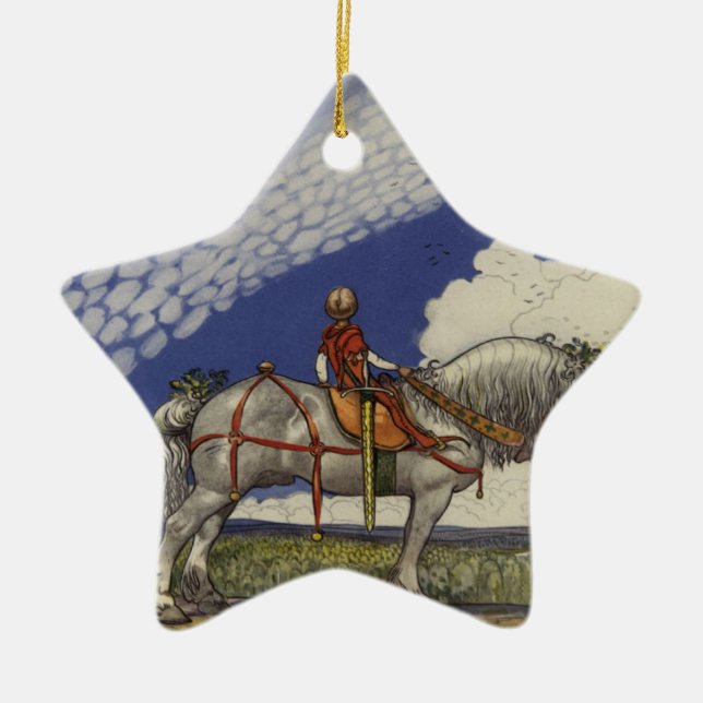 Adorno De Cerámica En el mundo ancho de Juan Bauer 1907 (Frente)