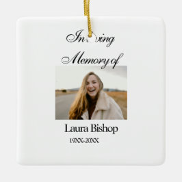 Adorno De Cerámica En la memoria amorosa del funeral mantener el nomb