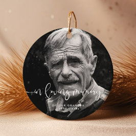 Adorno De Cerámica En la memoria de amor Elegante Foto de recuerdo