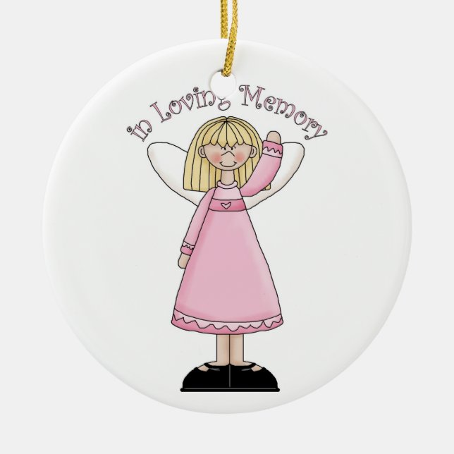 Adorno De Cerámica En memoria cariñosa (Frente)