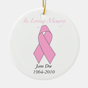 Adorno De Cerámica En memoria cariñosa, cáncer de pecho