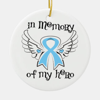 Adorno De Cerámica En memoria de mi héroe Angel Wings Cáncer de próst