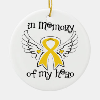 Adorno De Cerámica En memoria de mi héroe Angel Wings Neuroblastoma