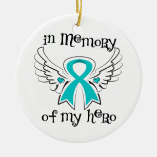 Adorno De Cerámica En memoria de mi héroe el ángel se va volando al