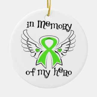 Adorno De Cerámica En memoria del linfoma de mi héroe Angel Non-Hodgk