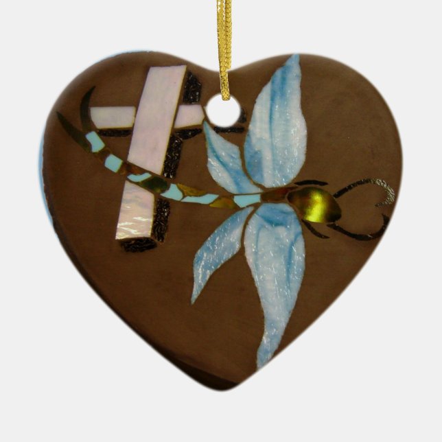 Adorno De Cerámica En memoria en del vitral (Frente)