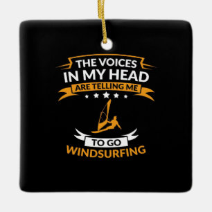 Adorno De Cerámica En Mi Cabeza Quiero Ir A Windsurf