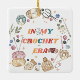 Adorno De Cerámica En mi divertida era de crochet, regalo para mamá a