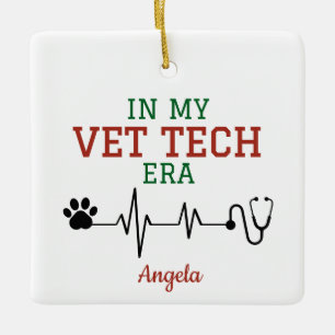 Adorno De Cerámica En Mi Era de Técnico Veterinario