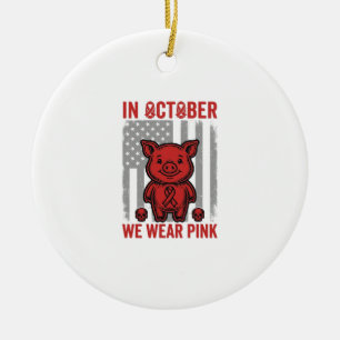 Adorno De Cerámica En Octubre Nosotros Usamos Diseño de Concientizaci