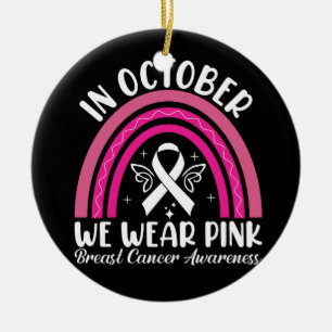 Adorno De Cerámica En octubre usamos rosa