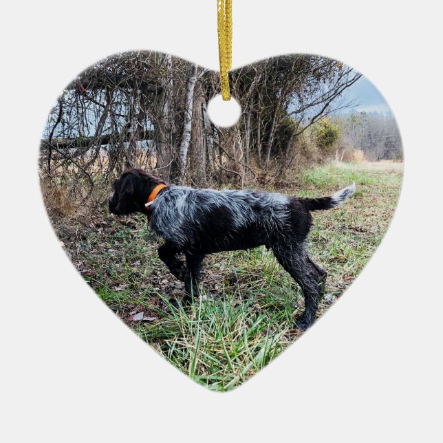 Adorno De Cerámica En perrito del punto (Frente)