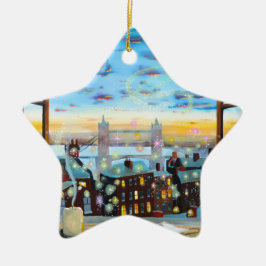 Adorno De Cerámica En segundo lugar estrella a la derecha. Peter Pan