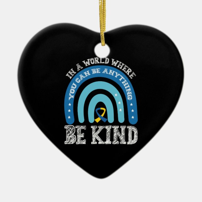 Adorno De Cerámica En Un Mundo Donde Puedes Ser Algo Amable (Frente)