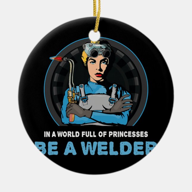 Adorno De Cerámica En Un Mundo Lleno De Princesas Sea Una Soldadura S (Frente)