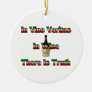 Adorno De Cerámica En vino hay verdad