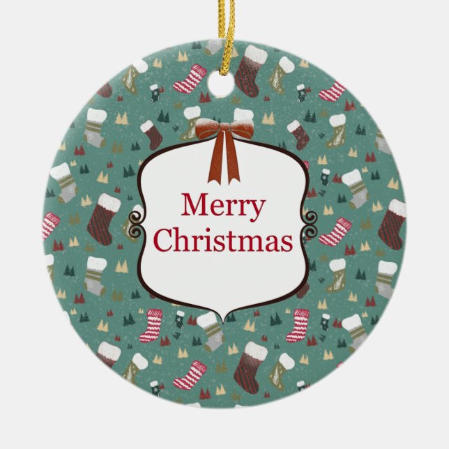 Adorno De Cerámica "Encanto de los Navidades" (Frente)