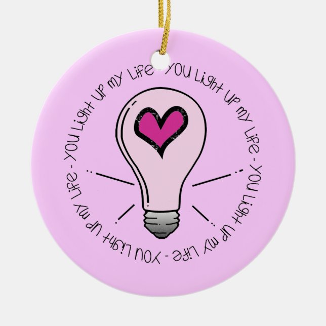 Adorno De Cerámica Encienden mi vida (Frente)