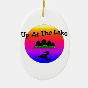 Adorno De Cerámica Encima en del lago