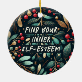 Adorno De Cerámica Encuentra a tus Navidades de autoestima