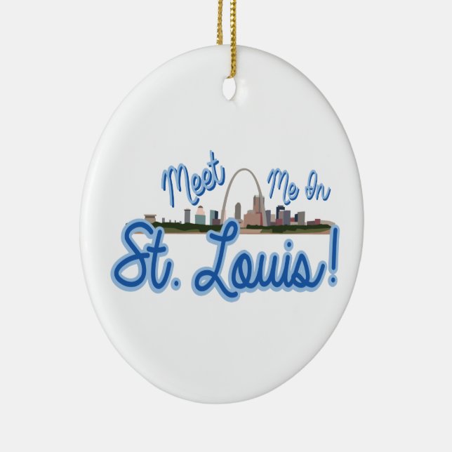 Adorno De Cerámica ¡Encuéntrame En St. Louis! (Derecha)