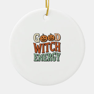 Adorno De Cerámica Energía de Bruja Buena Diseño Vector Vintage de Ha