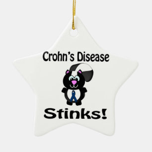 Adorno De Cerámica Enfermedad de Crohns Apesta Conciencia del zorrill