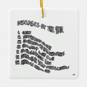 Adorno De Cerámica Enfermedades del alma